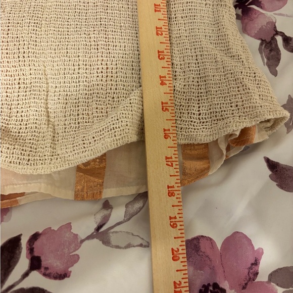 Zara Cream Textured Blouse with Rope Accents - Picture 6 of 9